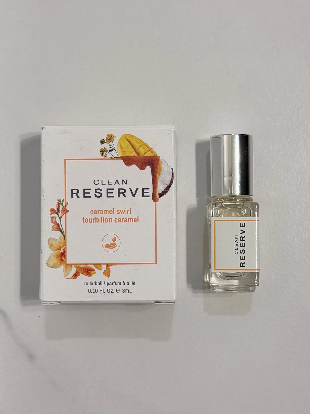 CLEAN RESERVE Caramel Swirl Rollerball Perfume - White & Gold